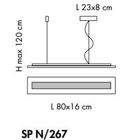 Lampa Wisząca Sillux MALE SP N/267 LED
