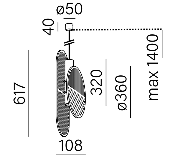 Lampa wisząca Aqform 59872-M930-Y1-00-G2 IKI