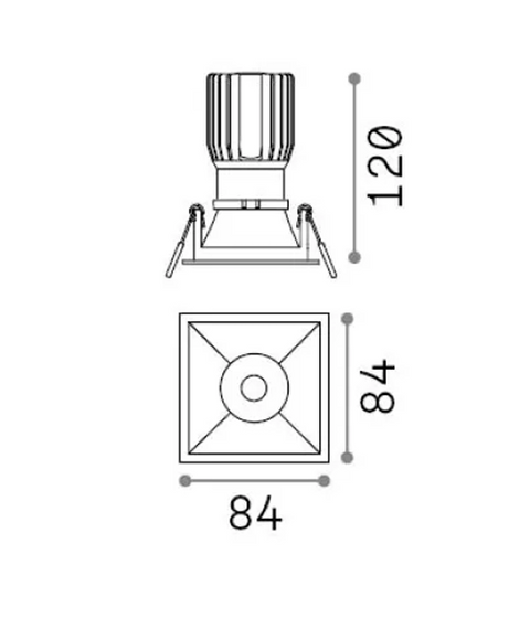 Lampa do zabudowy Ideal Lux Game Trim IP65 3000K 11W 313207