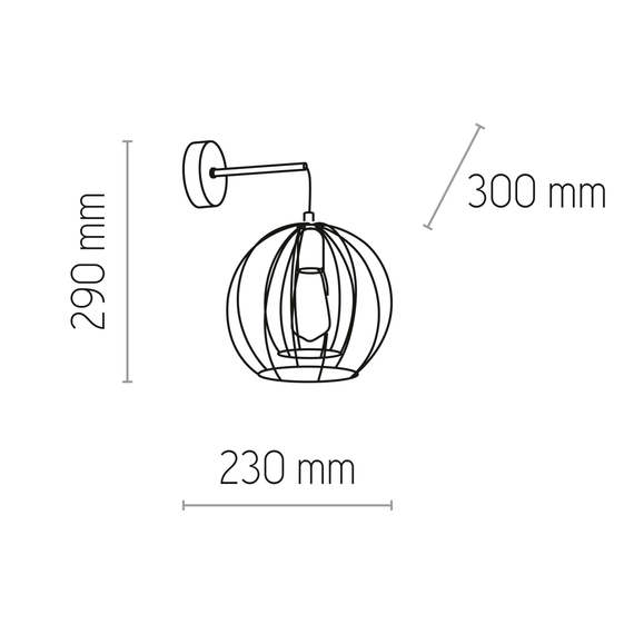 TK Lighting 6250 Jaula Kinkiet