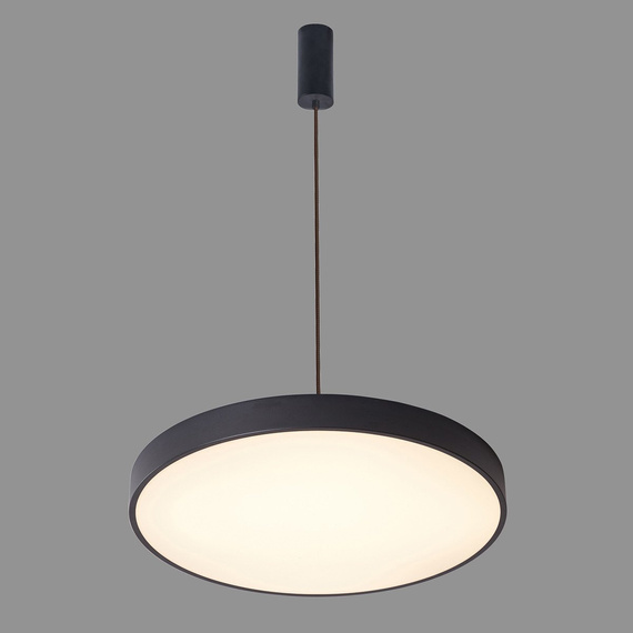 Nowoczesna czarna lampa wisząca LED Orbital 60 cm Italux