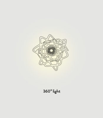 Plafon Slamp Aurora Mini Black