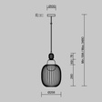 Żyrandol Maytoni Levitation MOD376PL-01G1