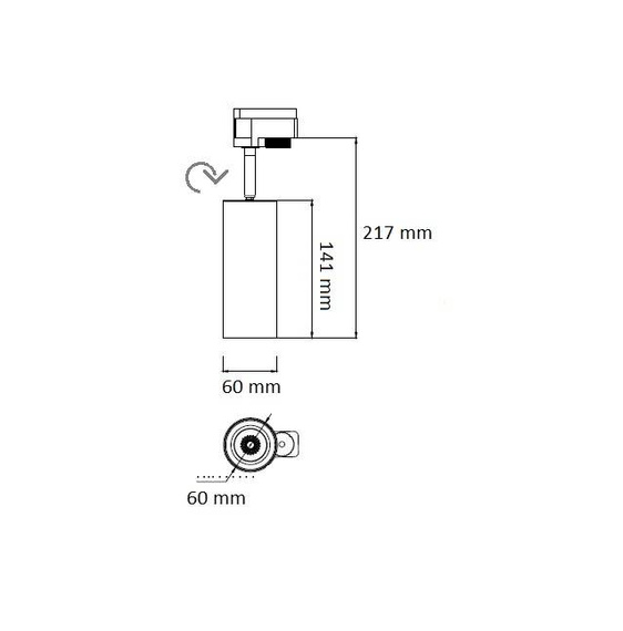 Reflektor 3 fazowy Berella Light Pina WH BL5188