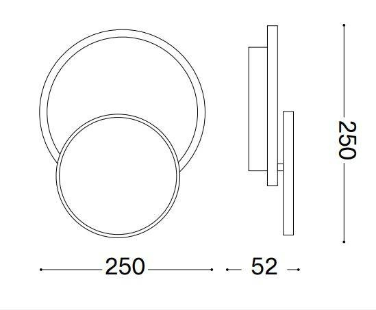 Ideal Lux Pouche 259345 Kinkiet