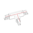 Złączka T do szynoprzewodów Nowodvorski Ctls Power T Connector lewa 2 (T-L2) 8236