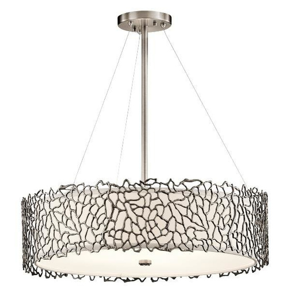 Lampa wisząca Elstead Lighting Silver Coral KL/SILCORAL/P/B