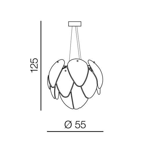 Oryginalna lampa wisząca Azzardo Antires AZ2996