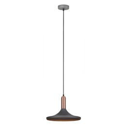 Lampa Wisząca szaro- miedziana Italux Lusty