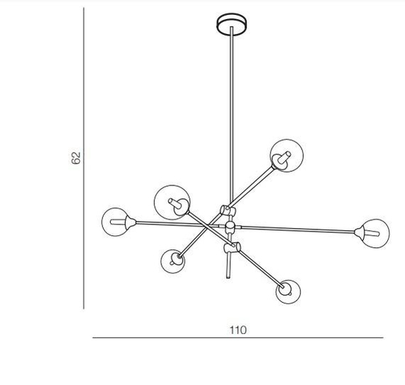 Azzardo Żyrandol Solen 6 AZ 4700