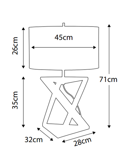 Elstead Lighting Lampa stołowa AEGEUS-TL Aegeus