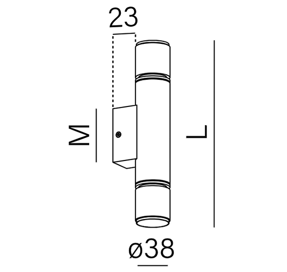 Aqform 71253-M930-WW-00-13 Pet up&down Oprawa ścienna