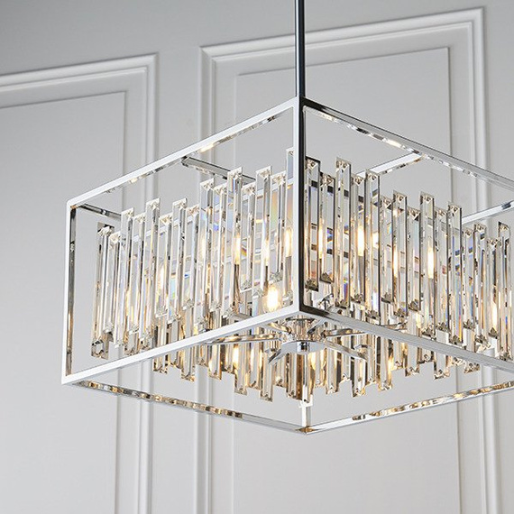 Lampa wisząca kryształowa Endon Acadia 6 81931