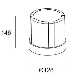 Lampa stojąca zewnętrzna Compact 10-9994-Z5-CL LEDS C4 Grok