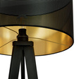 Podłodowa lampa ASTON LP1 BLACK/GOLD czarny (1148/LP1) - Emibig