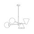 Emibig Hermes 4 White (1348/4) Plafon
