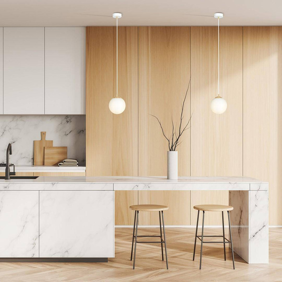 Zwis ROYAL 1 WH biały-Złoty (1244/1) - Emibig