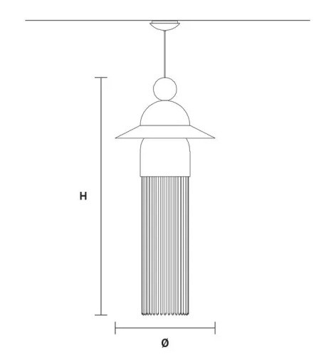 Nowoczesna Lampa wisząca Masiero Nappe N1