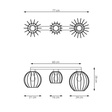 Plafon Emibig Nest 3 Bl (1371/3)