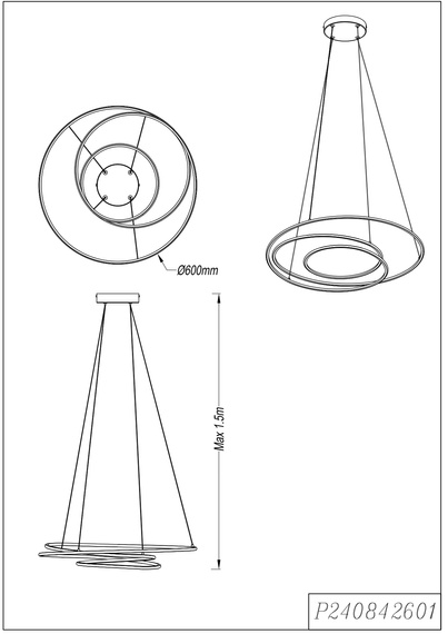 Lampa Wisząca Zuma Line Zephyra 003064-034720