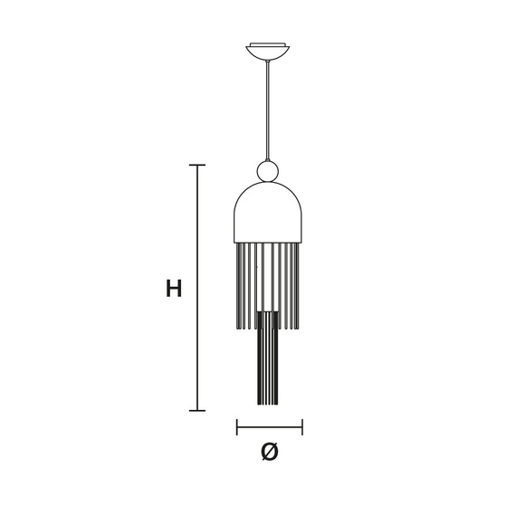 Lampa wisząca Masiero Nappe XM2