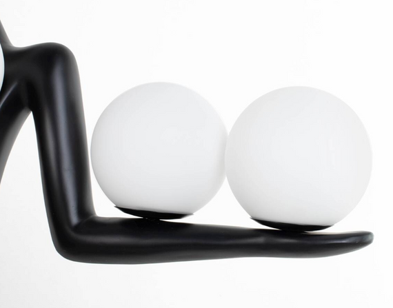 Moosee czarna Lampa stojąca HUMAN DREAMER