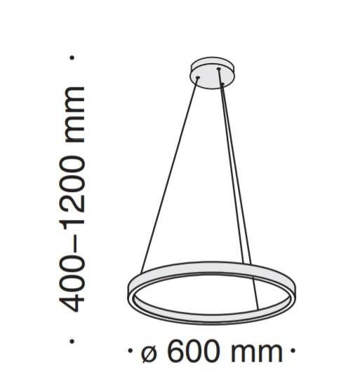 Lampa wisząca Maytoni Rim MOD058PL-L32BS4K