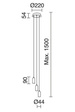 "A Tu Estilo" 717E-G05X1A-01 Zwis Novolux Exo 