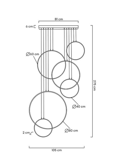Żyrandol Moosee Circulo MSE010100371