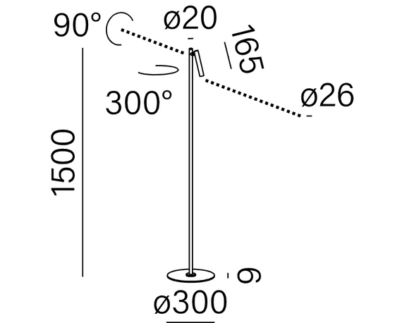  AQform 26569-M930-F3-00-82 Pet  Lampa stojąca 