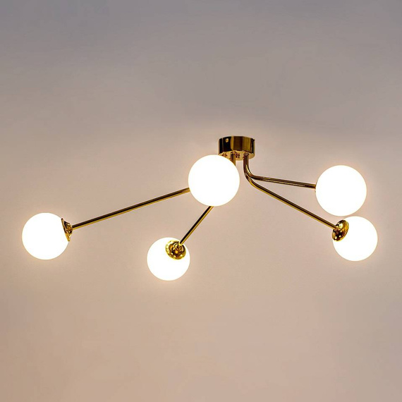 Plafoniera Złota Berella Light Tenza 5 BL5475