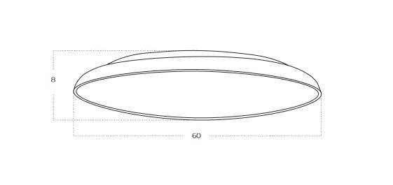 Azzardo Plafon Clara TOP 80 CCT Switch DIMM CHABN AZ5805