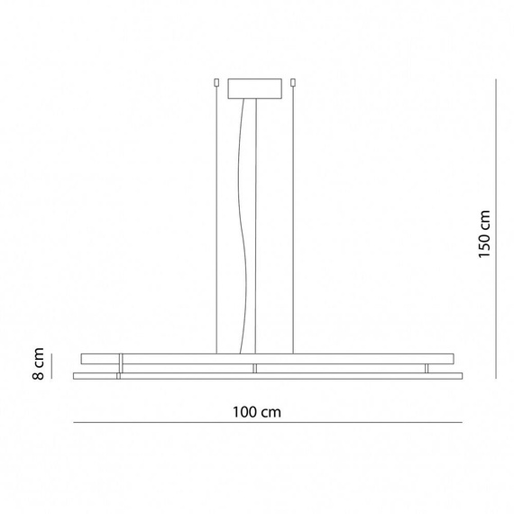 Lampa wisząca akustyczna Ramko Echo 66492 + 66743 100cm