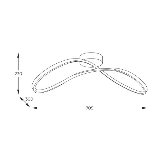 Zuma Line Lampa sufitowa Erda 19600C-BK