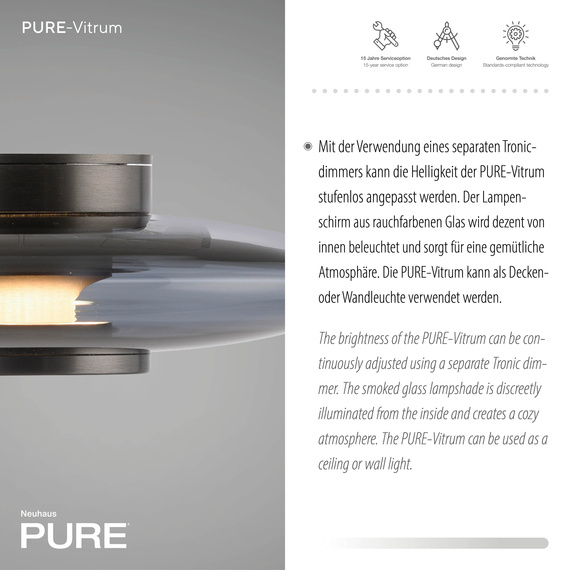 Lampa Sufitowa Paul Neuhaus Pure Vitrum 003902-030805