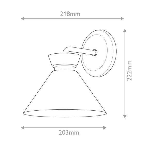 Lampa Ścienna Elstead Lighting ALM-HALSTON-1WB-BK