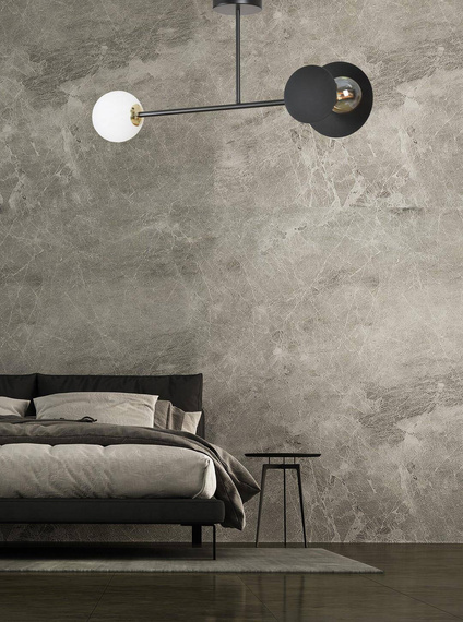 Lampa sufitowa MINERVA 2 BLACK czarny (612/2) - Emibig