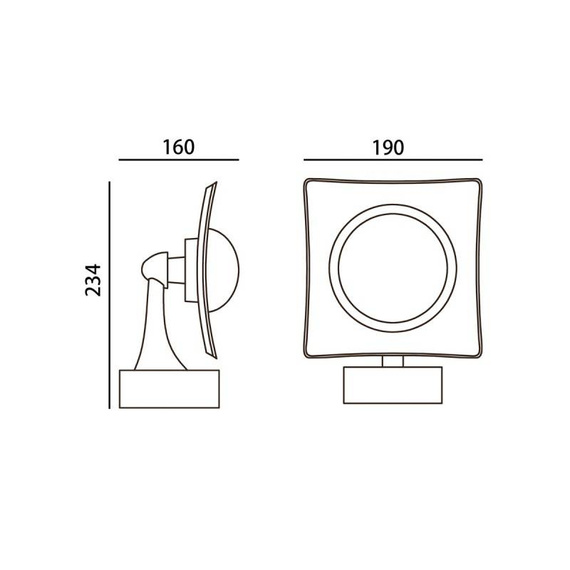 Lampa zewnętrzna ścienna 4000K Italux Isola OWL-6950-4K