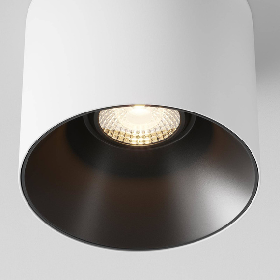 Sufitowy plafon Alfa LED biały-Czarny (C064CL-01-25W3K-D-RD-WB) - Maytoni
