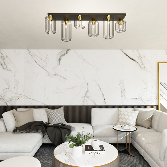 Plafon Emibig Barn 6 Bl Gold (1366/6)