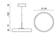 Lampa Wisząca Chors Myco One Z 300 Soft czarny