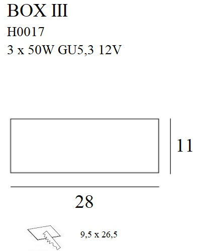 Oprawa wpuszczana Maxlight Box Iii Nm H0017