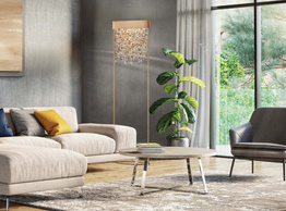 Lampa podłogowa MASIERO Ola STL2 złota