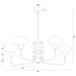 Żyrandol Argon Ravello 2128