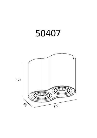 Plafon Zuma Line SPOT RONDOO 50407-BK