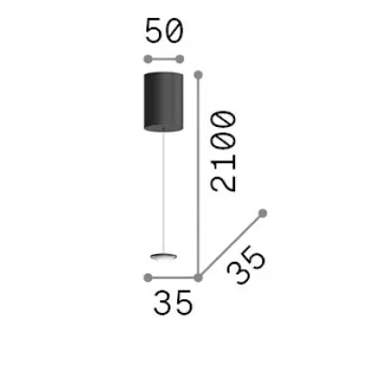 Oprawa wisząca Ideal Lux Mapa 343624