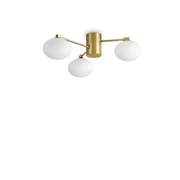 Ideal Lux Hermes Pl3 D60 Ottone Plafon 317007