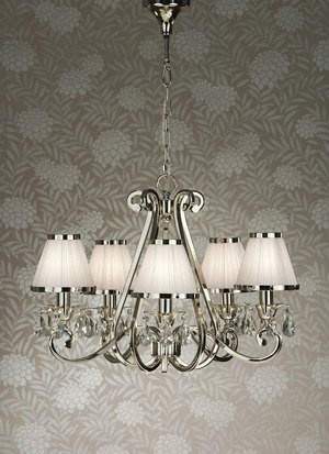 Lampa wisząca Oksana nickel 5lt 63515