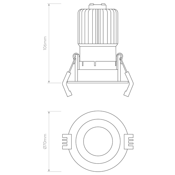 Oprawa wpuszczana Astro Proform 1423003