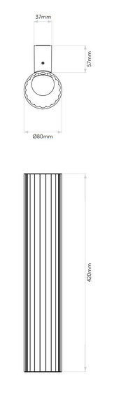 Kinkiet Astro io Wall 1409005 Czarny